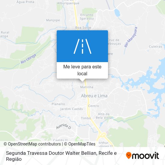 Segunda Travessa Doutor Walter Bellian mapa