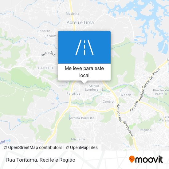 Rua Toritama mapa