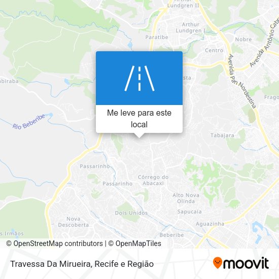 Travessa Da Mirueira mapa