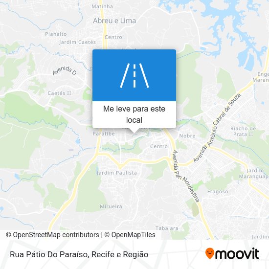 Rua Pátio Do Paraíso mapa