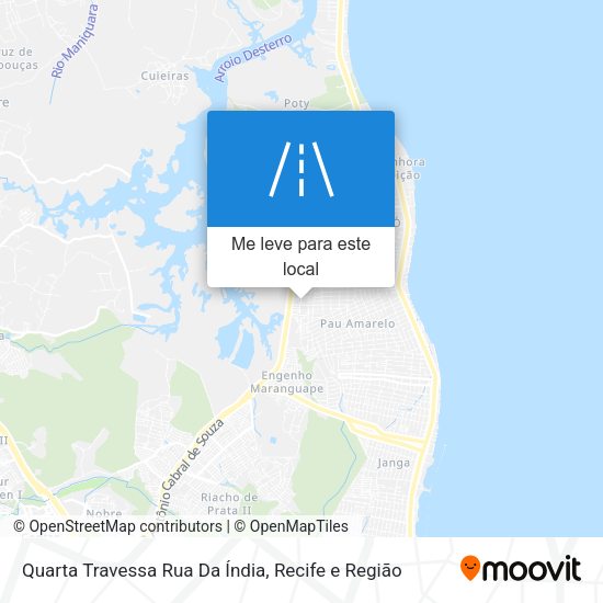 Quarta Travessa Rua Da Índia mapa