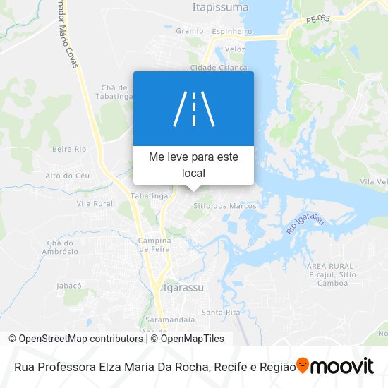 Rua Professora Elza Maria Da Rocha mapa