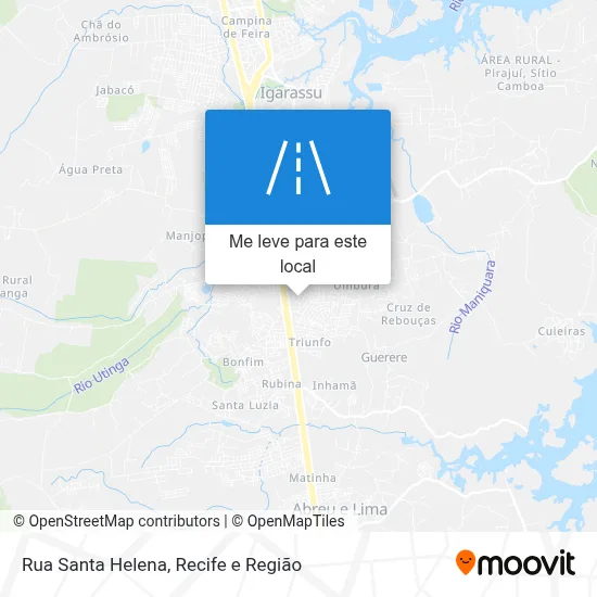 Rua Santa Helena mapa