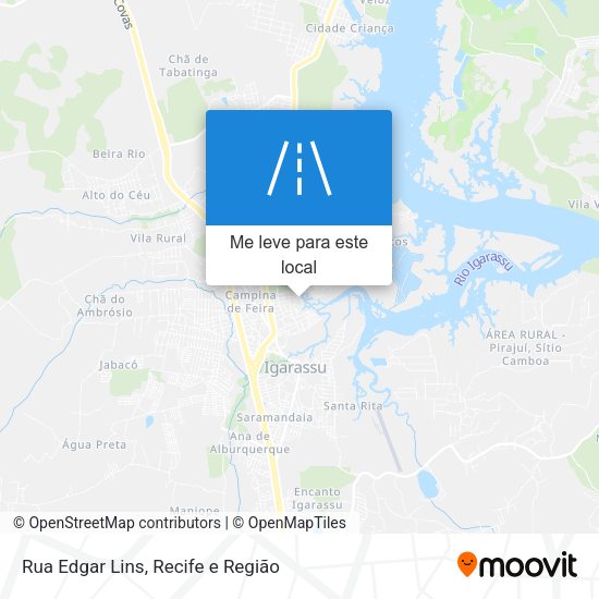 Rua Edgar Lins mapa