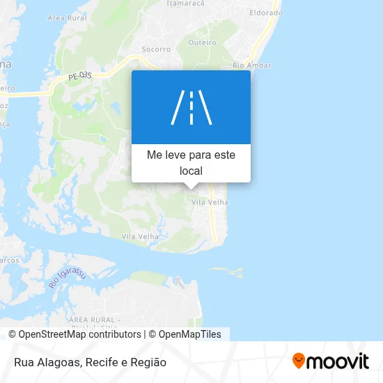 Rua Alagoas mapa