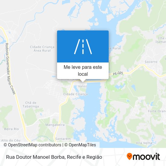 Rua Doutor Manoel Borba mapa