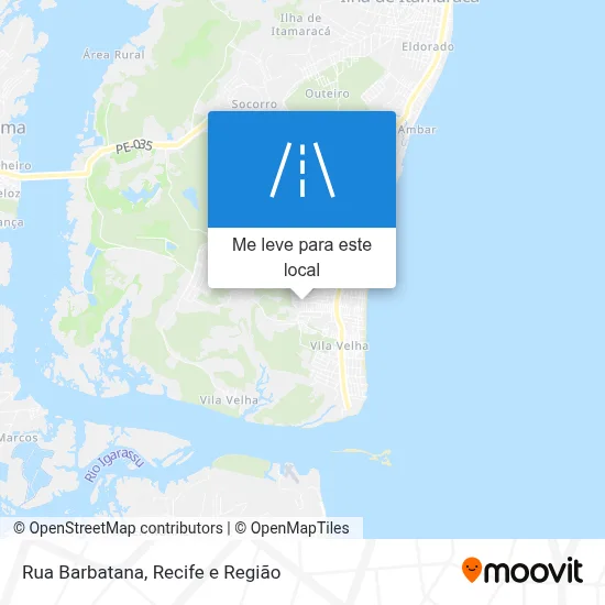 Rua Barbatana mapa