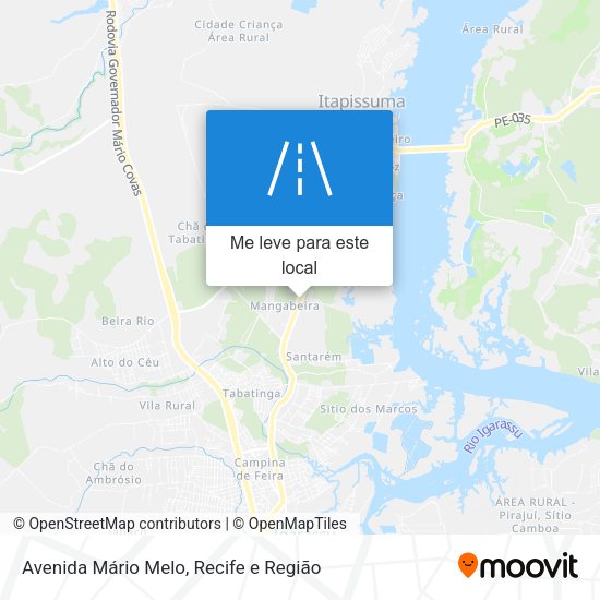 Avenida Mário Melo mapa