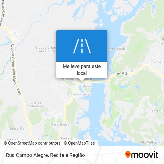 Rua Campo Alegre mapa