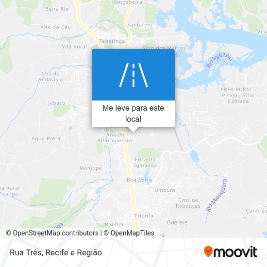 Rua Três mapa