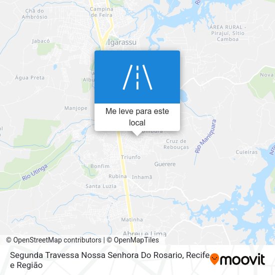 Segunda Travessa Nossa Senhora Do Rosario mapa