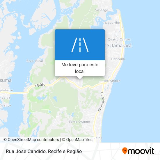 Rua Jose Candido mapa