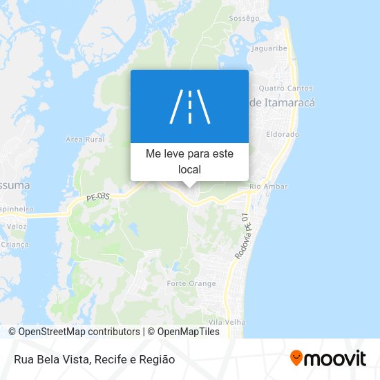 Rua Bela Vista mapa