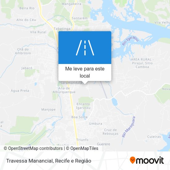 Travessa Manancial mapa