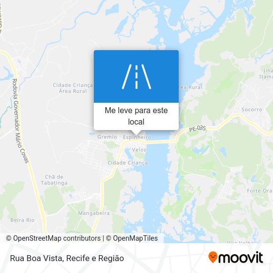 Rua Boa Vista mapa