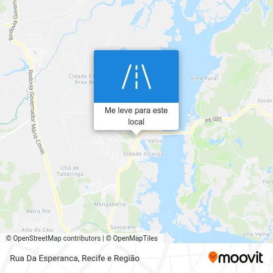 Rua Da Esperanca mapa