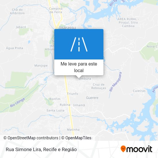 Rua Simone Lira mapa