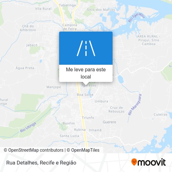 Rua Detalhes mapa