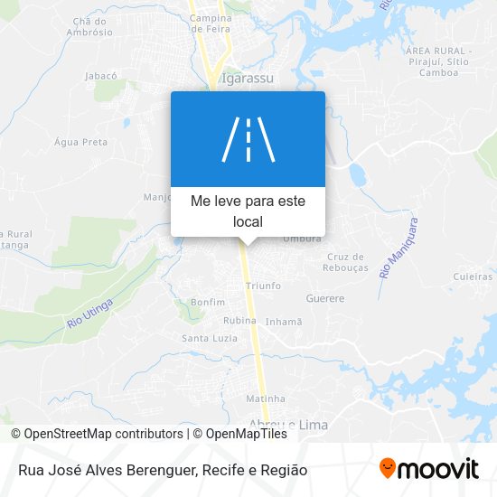 Rua José Alves Berenguer mapa