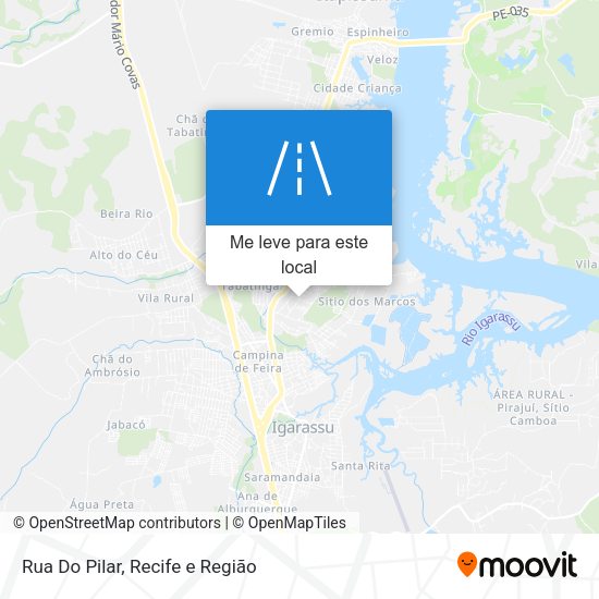 Rua Do Pilar mapa