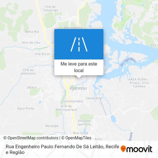 Rua Engenheiro Paulo Fernando De Sá Leitão mapa