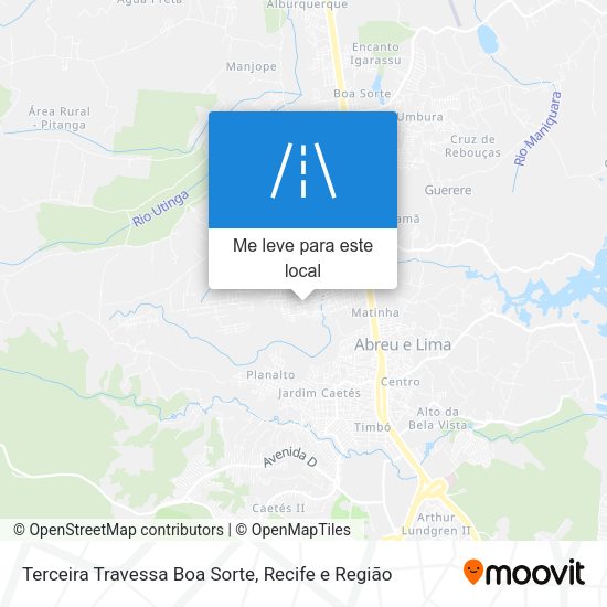 Terceira Travessa Boa Sorte mapa