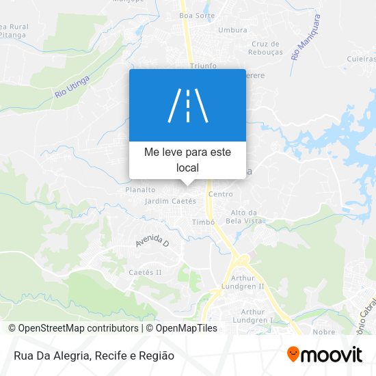 Rua Da Alegria mapa
