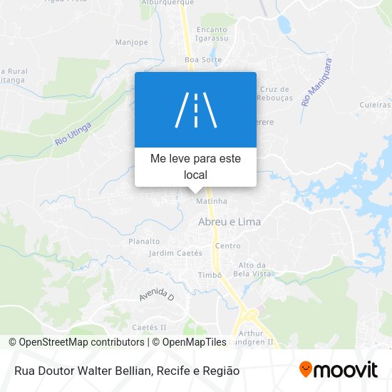 Rua Doutor Walter Bellian mapa