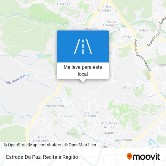 Estrada Da Paz mapa