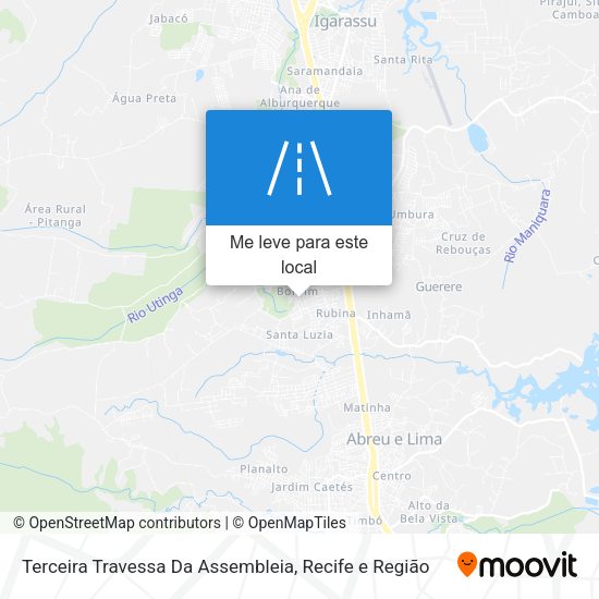 Terceira Travessa Da Assembleia mapa