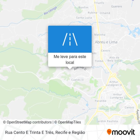 Rua Cento E Trinta E Três mapa