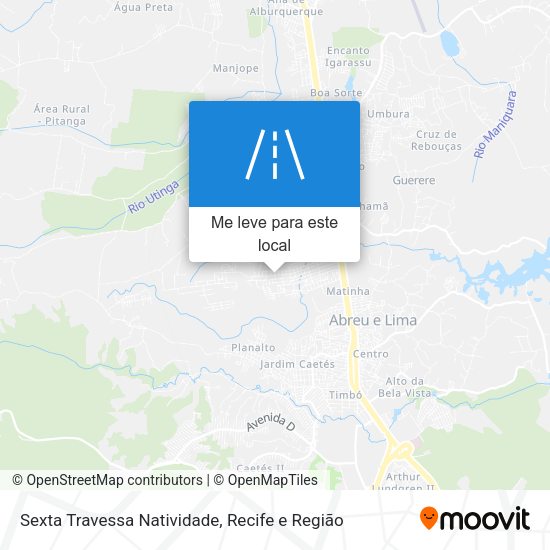 Sexta Travessa Natividade mapa