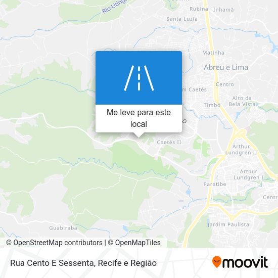 Rua Cento E Sessenta mapa