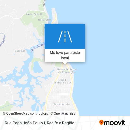 Rua Papa João Paulo I mapa
