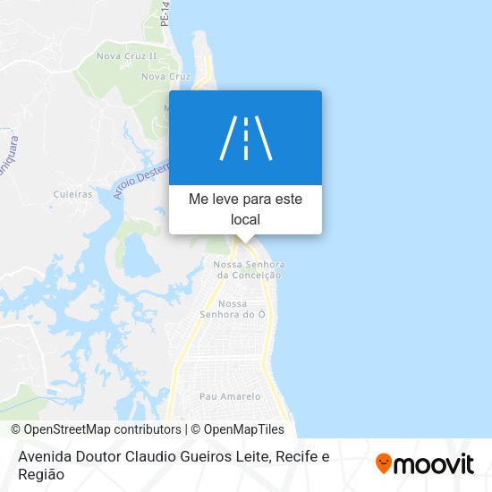 Avenida Doutor Claudio Gueiros Leite mapa