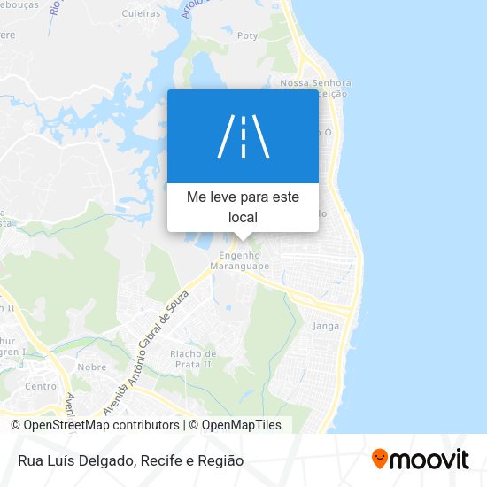 Rua Luís Delgado mapa