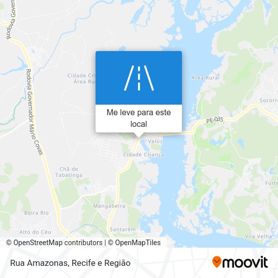 Rua Amazonas mapa