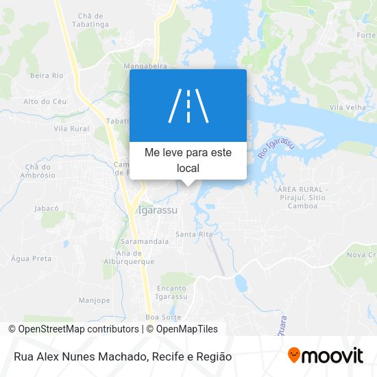 Rua Alex Nunes Machado mapa