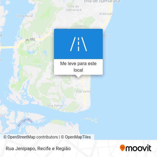 Rua Jenipapo mapa