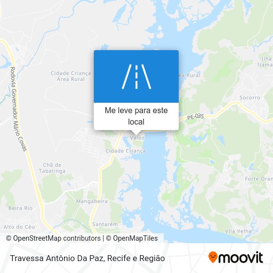 Travessa Antônio Da Paz mapa