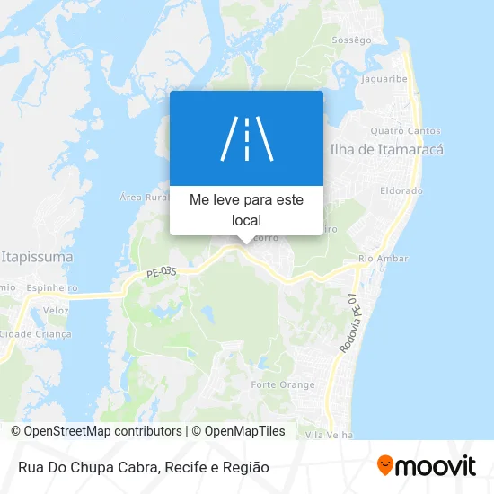 Rua Do Chupa Cabra mapa