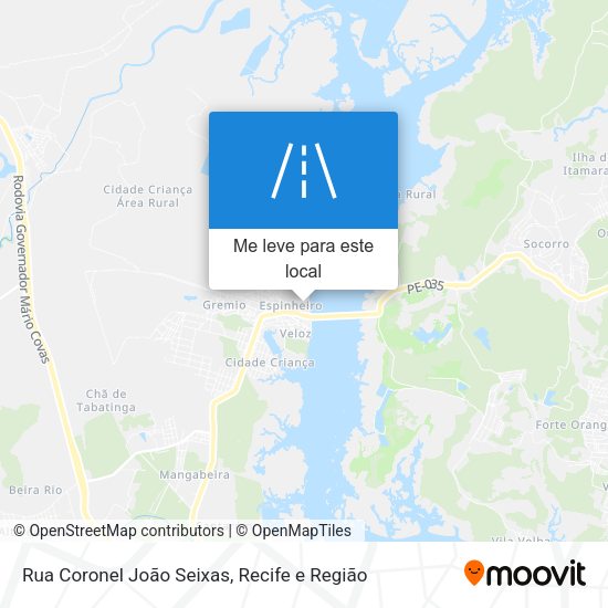Rua Coronel João Seixas mapa