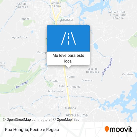 Rua Hungria mapa