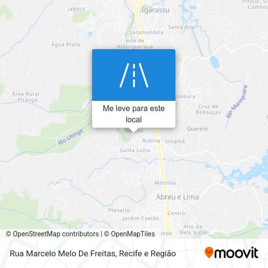 Rua Marcelo Melo De Freitas mapa