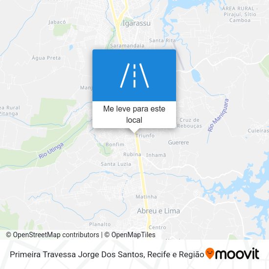 Primeira Travessa Jorge Dos Santos mapa