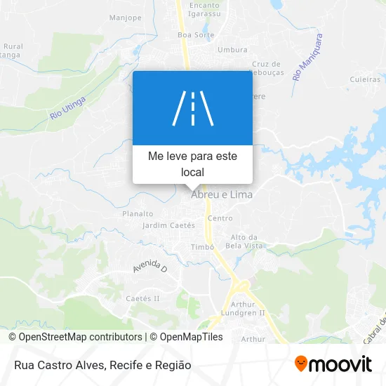 Rua Castro Alves mapa