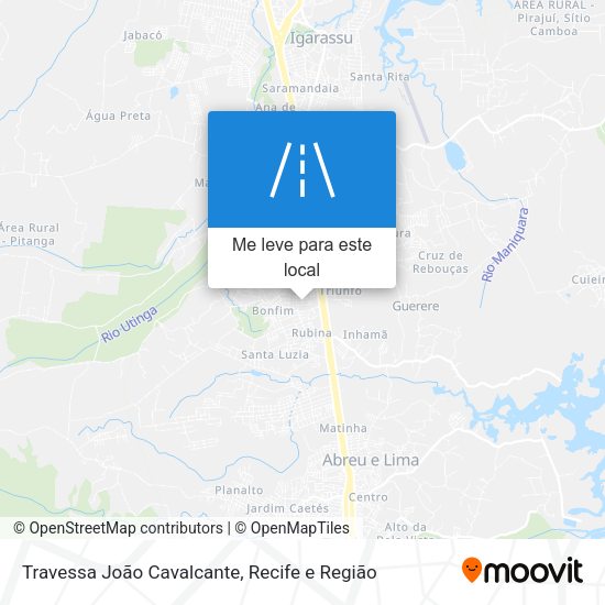 Travessa João Cavalcante mapa