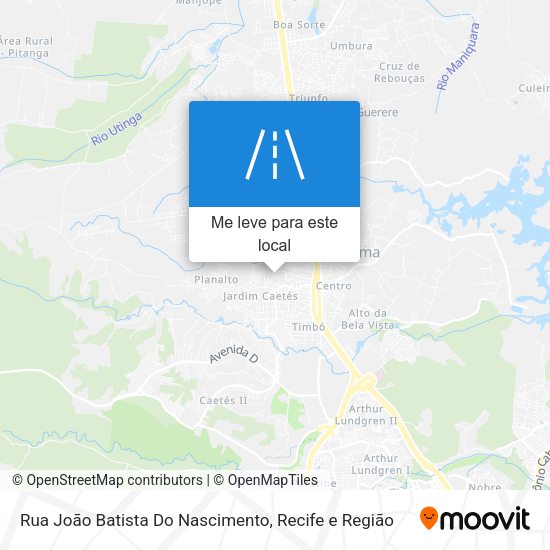 Rua João Batista Do Nascimento mapa