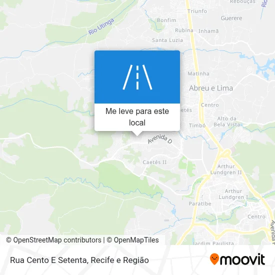 Rua Cento E Setenta mapa