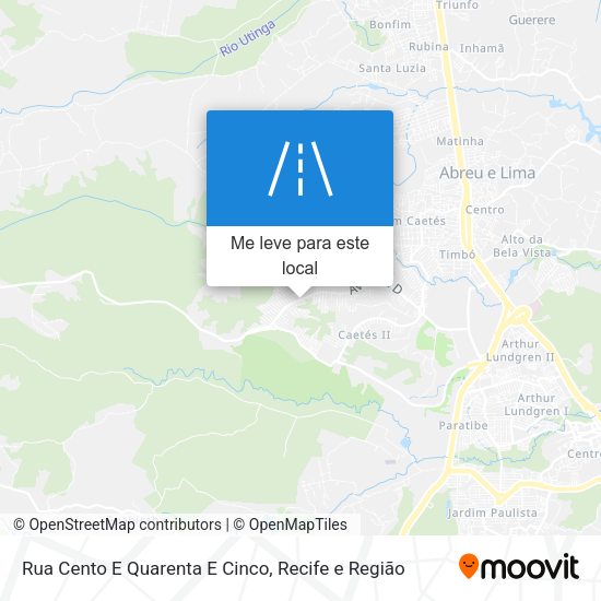 Rua Cento E Quarenta E Cinco mapa